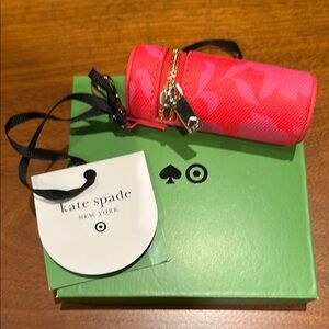 Kate Spade x Target Classic Rose Lipstick Bag Charm Keychain